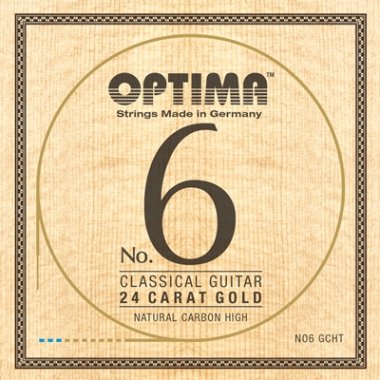 Optima NO6 GHT 24K Gold High Tension Guitar Strings, Bass Set