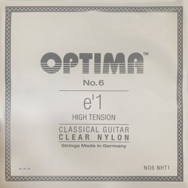 Optima NO6 NHT1 Clear Nylon, High Tension, E1 single string
