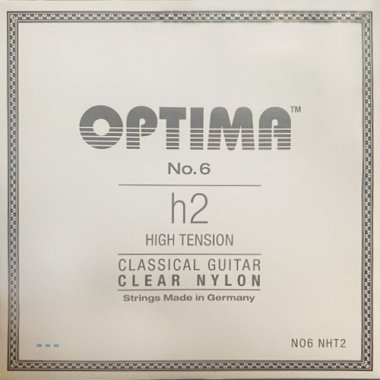 Optima NO6 NHT2 Clear Nylon, High Tension, B2 single string