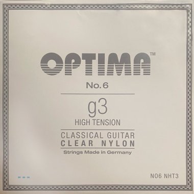 Optima NO6 NHT3 Clear Nylon, High Tension, G3 single string