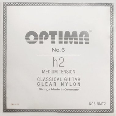Optima NO6 NMT2 Clear Nylon, Medium Tension, B2 single string