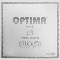 Optima NO6 NMT3 Clear Nylon, Medium Tension, G3 single string