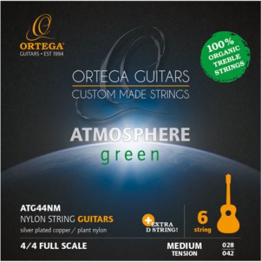 Ortega ATG44NM Medium Tension Classical Guitar Strings, Full Set