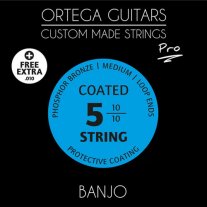 Ortega BJP-5 Banjo Strings, Medium Gauge 5 string, Full set