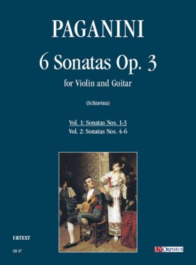 Paganini | 6 Sonatas Op. 3 for Violin & Guitar Vol. 1 for gtr & violin
