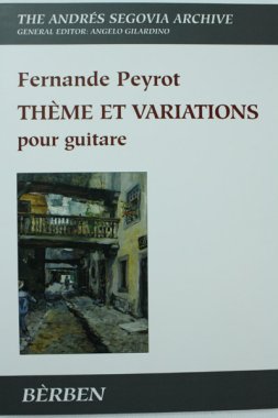 Peyrot | Theme et Variations pour guitare for solo guitar