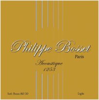 Philippe Bosset Acoustique 80/20 Brass Acoustic Guitar Strings 12-53