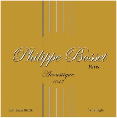 Philippe Bosset Acoustique 80/20 Brass Acoustic Guitar Strings 10-47