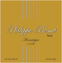 Philippe Bosset Acoustique 80/20 Brass Acoustic Guitar Strings 11-52