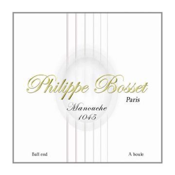 Philippe Bosset PBMAN1045 Manouche Gypsy Jazz Strings Ball End 10-45