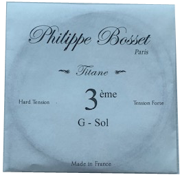 Philippe Bosset Titanium Classical, HT Single String - g 3rd