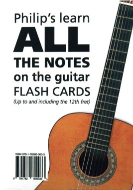 Philip's Learn ALL the Notes of the Guitar Flash Cards