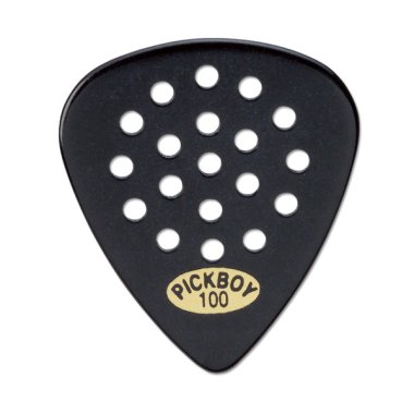Pickboy Black Pos-A-Grip Celluloid Pick, 1.00mm, One Pick
