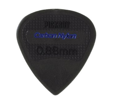 Pickboy Carbon Nylon Edge Pick, Sharp Tip Black/Blue, .88mm, One Pick