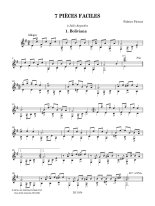 Pierrat | 7 Pieces faciles for solo guitar