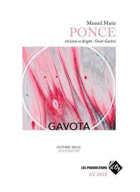 Ponce arr. by Caceres | Gavota for solo guitar