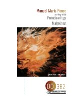 Ponce arr. Liu | Preludio e Fuga, Malgre tout for solo guitar