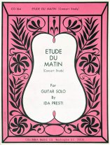 Presti | Etude Du Matin | concert study for solo guitar