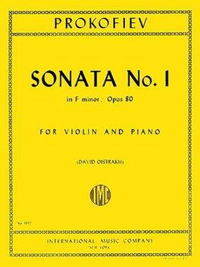 Prokoviev | Sonata No. 1 in F minor, Op. 80 for violin and piano
