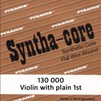 Pyramid 130 000 Syntha-Core Violin with Plain 1st, Ball End