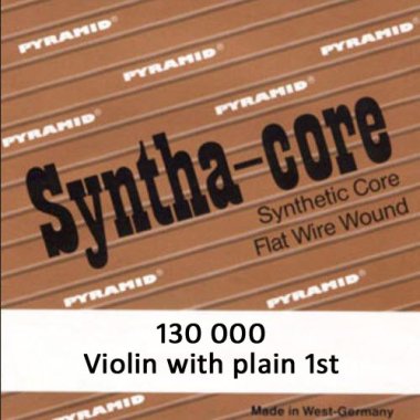Pyramid 130 000 Syntha-Core Violin with Plain 1st, Ball End