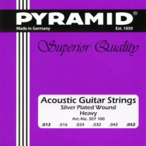 Pyramid 307 Silver-Plated Acoustic Guitar Strings 12-52