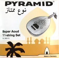 Pyramid 665/11 Arabic Super-Oud 11-String Silver Plated Wound Special