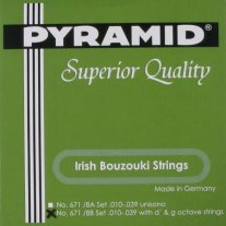 Pyramid 671/8B Brass Wound Steel Irish Bouzouki Strings, Octave Set