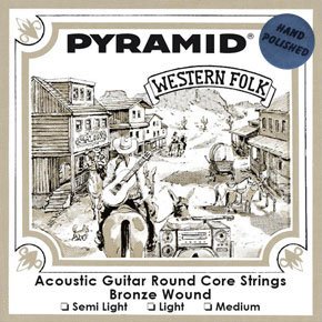 Pyramid Acoustic Guitar Strings Hand-Polished Medium 13-56