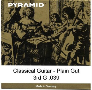 Pyramid Authentic Gut Classical Guitar .039 g Single String