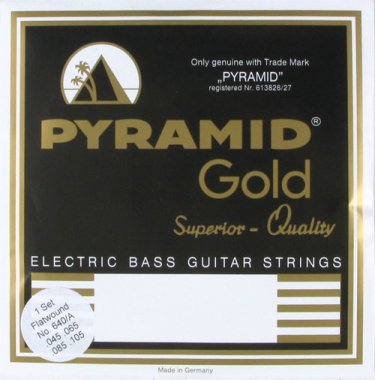 Pyramid Chrome-Nickel Flat Wound 4 String Bass Long Scale 45-105