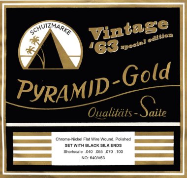 Pyramid Chrome-Nickel FW 4 String Bass Short Scale 40-100 Vintage 63
