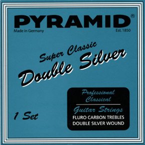 Pyramid Double Silver Carbon HT Classical Guitar Strings, Full Set