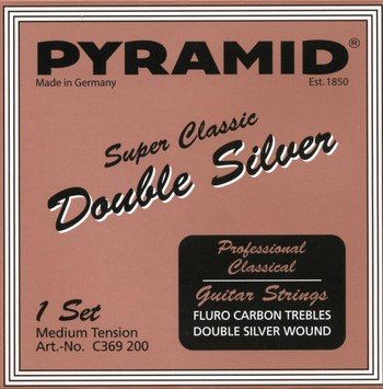 Pyramid Double Silver Carbon NT Classical Guitar Strings, Full Set