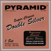 Pyramid Double Silver MT Classical Guitar Strings 369 200, Full Set