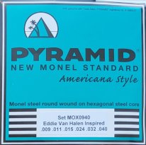 Pyramid New Monel Standard Electric Guitar Strings Eddie Van Halen Inspired Set 09-40