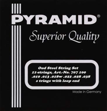 Pyramid Oud 11 String Set, Steel Loop End