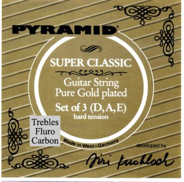 Pyramid Pure Gold Classical with Carbon Trebles HT, Full Set