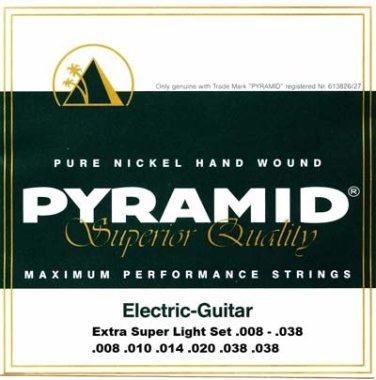 Pyramid Pure Nickel Hand Wound Electric Guitar Extra Super Light 8-38