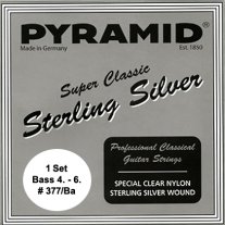 Pyramid Sterling Silver Super Classic HT Guitar Strings, Bass Set