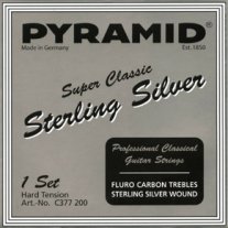 Pyramid Sterling Silver with Carbon Trebles HT Guitar Strings Full Set