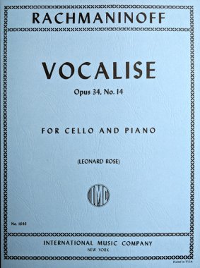 Rachmaninoff | Vocalise Op 34 No 14 for cello and piano