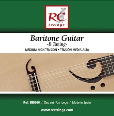 RC Strings BRG60 Baritone Classical Guitar Strings Normal, Full Set