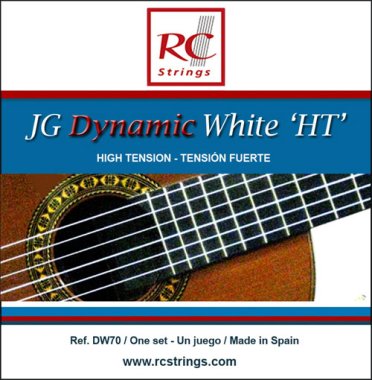 RC Strings DW70 JG Dynamic White HT Classical Guitar with extra 4th