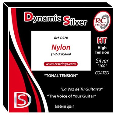 RC Strings Dynamic Silver with Nylon Trebles HT, Full Set