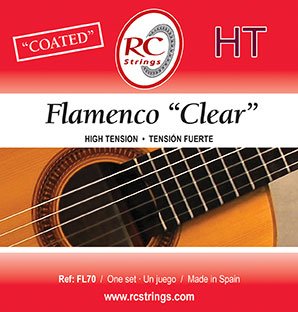 RC Strings FL70 Clear Trebles HT Flamenco Guitar Strings, Full Set