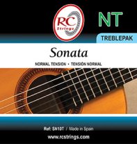 RC Strings SN10T Sonata MHT Classical Guitar Strings, TreblePak