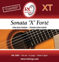 RC Strings SX80 Sonata X Forte XHT Guitar Strings, Full Set
