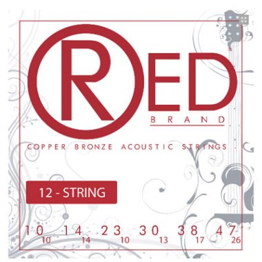 RED Brand 731012 Copper Bronze 12 String Acoustic Strings 10-47