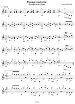 Richard | Passage nocturne (Passage in the Night) for Solo Guitar PDF Download
